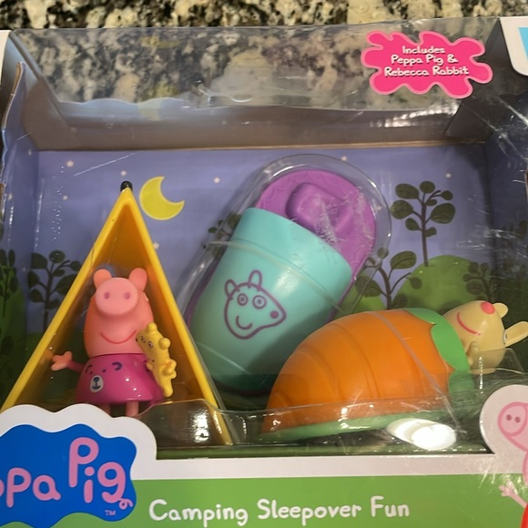 Peppa Pig & Rebecca Rabbit Camping Sleepover. - Picture 2 of 3